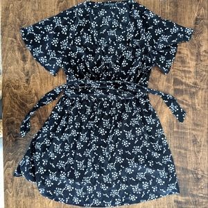 A-Line Flouncy Wrap Dress